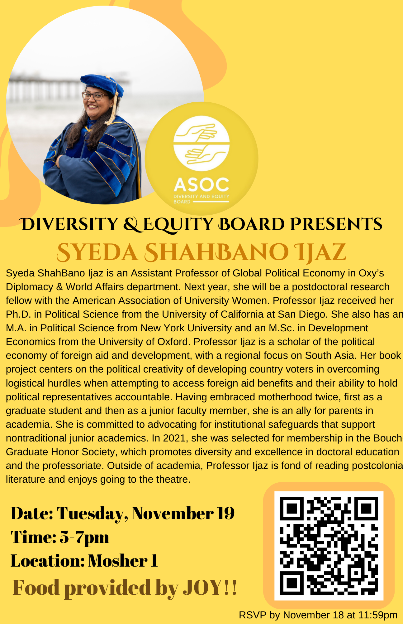Diversity and Equity Board Academic Speaker Event